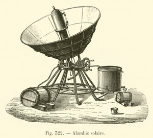 Solar still (gravering) af French School