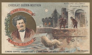 Alexandre Dumas (1802-1870), fransk forfatter, forfatter til "Greven af Monte Cristo", roman (1845-1846) af French School