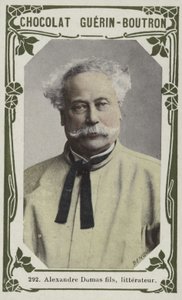 Alexandre Dumas fils, litteratør (farvet foto) af French School