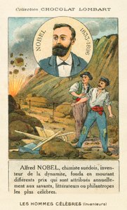 Alfred Nobel, svensk kemiker og industrialis, der opfandt dynamit af French School