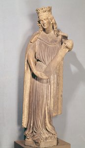 Allegorisk figur af den lille kirke, fra Strasbourg-katedralen af French School