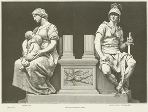 Allegorien der Nächstenliebe und des militärischen Mutes