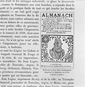 Almanak lavet af Michel de Nostradame (Nostradamus) (1503-66) 1715 af French School