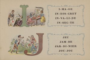 Falieres Phosphatine Alphabet (farve litho) af French School