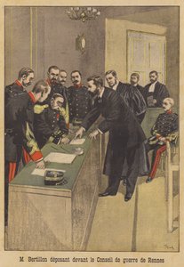 Alphonse Bertillon vidner for Alfred Dreyfus