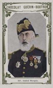 Amiral Marquis (farvet foto) af French School