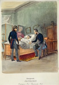 En hærlæge i kongeriget Sachsen, ca. 1840 af French School