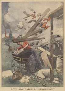 En beundringsværdig handling af hengivenhed (farve litho) af French School