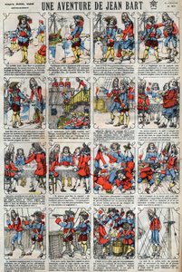Et eventyr af Jean Bart (1650 - 1702), fransk kaper. Epinal billeddannelse fra slutningen af det 19. århundrede. af French School