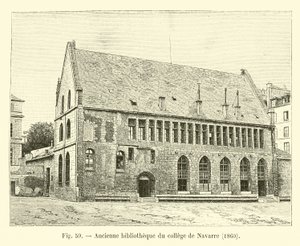 Tidligere Navarra højskolebibliotek, 1860 af French School