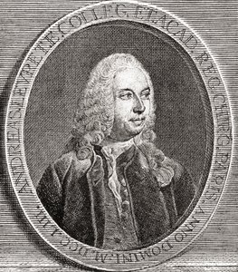 André Levret, 1703 1780. Fransk fødselslæge. Fra Les Heures Libres udgivet 1908. af French School