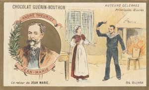 André Theuriet (1833-1907), fransk digter, romanforfatter og dramatiker, forfatter til "Jean-Marie", drama (1872) af French School