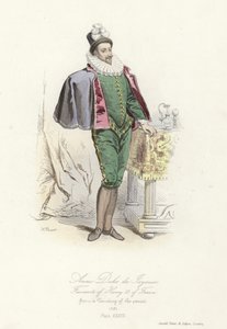Anne, hertug af Joyeuse, favorit hos Henrik III af Frankrig af French School