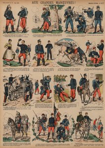 Annual grand maneuvers of the French Armydani af French School