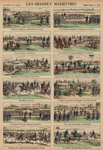 Annual grand maneuvers of the French Armydani af French School