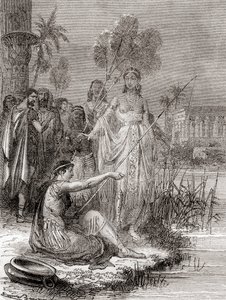 Anthony og Cleopatra fisker med en flotille af mindre fartøjer på Nilen, fra 