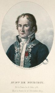 Antoine Francois de Fourcroy (1755-1809) (farvet gravering) af French School