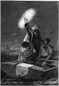 Udseende af et kæmpe pyrosom, i "The Journal of Youth" af French School