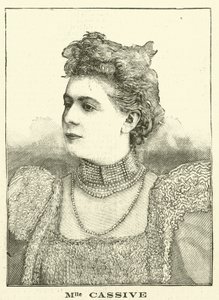 Armande Cassive, fransk skuespillerinde (gravering) af French School