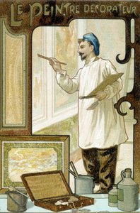 Håndværker: maleren dekoratør - Chromo. af French School