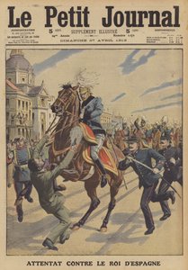 Attentatforsøg mod kong Alfonso XIII af Spanien af French School
