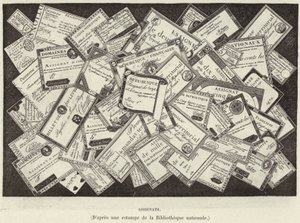 Assignater. Assignater, valuta for den franske revolution (gravering) af French School