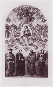 Assumption of the Virgin, maleri af Perugin på kunstakademiet i Firenze af French School