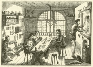 Værksted af Etienne de Laulne, kaldet Stephanus, guldsmed fra det sekstende århundrede (gravering) af French School