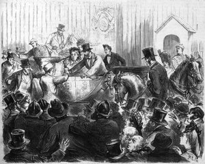 Angreb på dronning af England Victoria (1819-1901) af French School