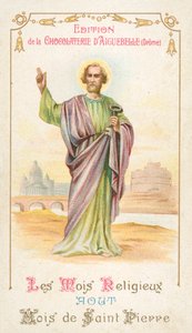 August, Sankt Peters måned (chromolitho) af French School