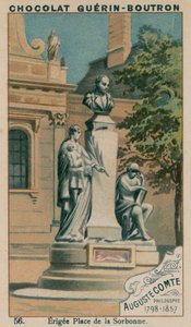 Auguste Comte, filosof, 1798-1857, opført Place de la Sorbonne af French School
