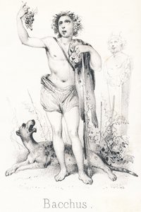 B Bacchus: Søn af Jupiter og Semele af French School