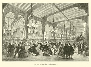 Bal du Prado, 1855 af French School