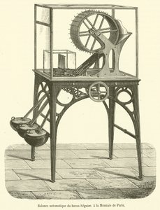Automatisk balance af Baron Seguier, ved Monnaie de Paris (gravering) af French School