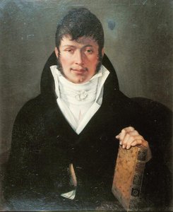 Baron Anselme Balthazar Richerand (1779-1840) (olie på lærred) af French School