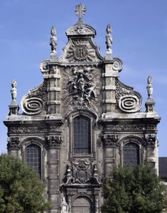 Barokarkitektur: Facade af Jesuiternes Kirke (nuværende museum for hellig kunst) (1692). Cambrai, Nord (59). af French School