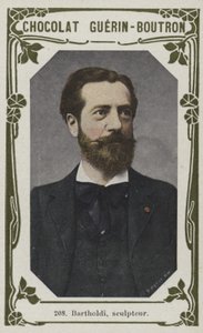 Bartholdi, billedhugger (farvet foto) af French School