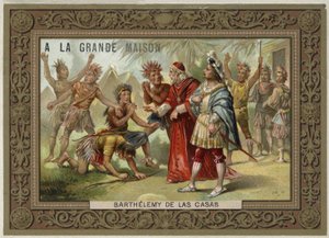 Bartolome de las Casas, spansk historiker fra det 16. århundrede; social reformator og dominikanerbroder af French School
