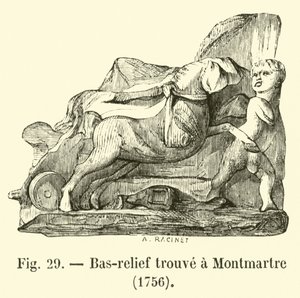 Relief gefunden in Montmartre, 1756 von French School