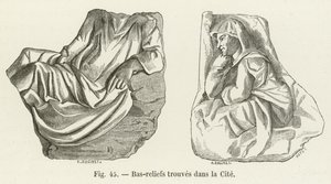 Reliefs gefunden in der Stadt von French School