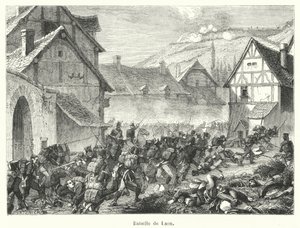 Slaget ved Laon (gravering) af French School