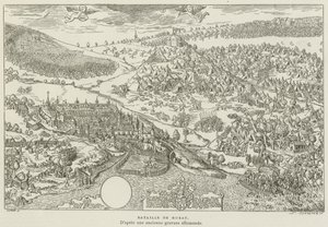 Slaget ved Murten (gravering) af French School