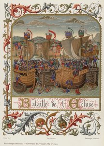 Battle of the Lock (chromolitho) af French School