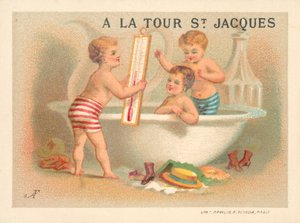 Badetid (chromolitho) af French School