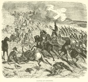 Slaget ved Borodino (gravering) af French School