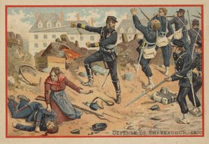 Slaget ved Chateaudun, 1870 af French School