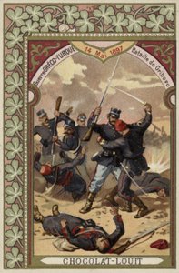 Slaget ved Gribovo, græsk-tyrkisk krig, 14. maj 1897 af French School