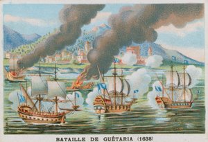 Slaget ved Guetaria, 1638 af French School