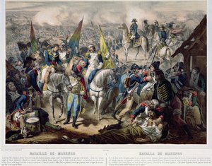 Slaget ved Marengo 14. juni 1800 af French School