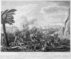 Slaget ved Nazareth den 19. blomsterår 7 (1799) under general Jean Andoche Junot (Jean-Andoche) (1771-1813) - i "" Revolution francaise"" af Thiers. 19. århundrede af French School